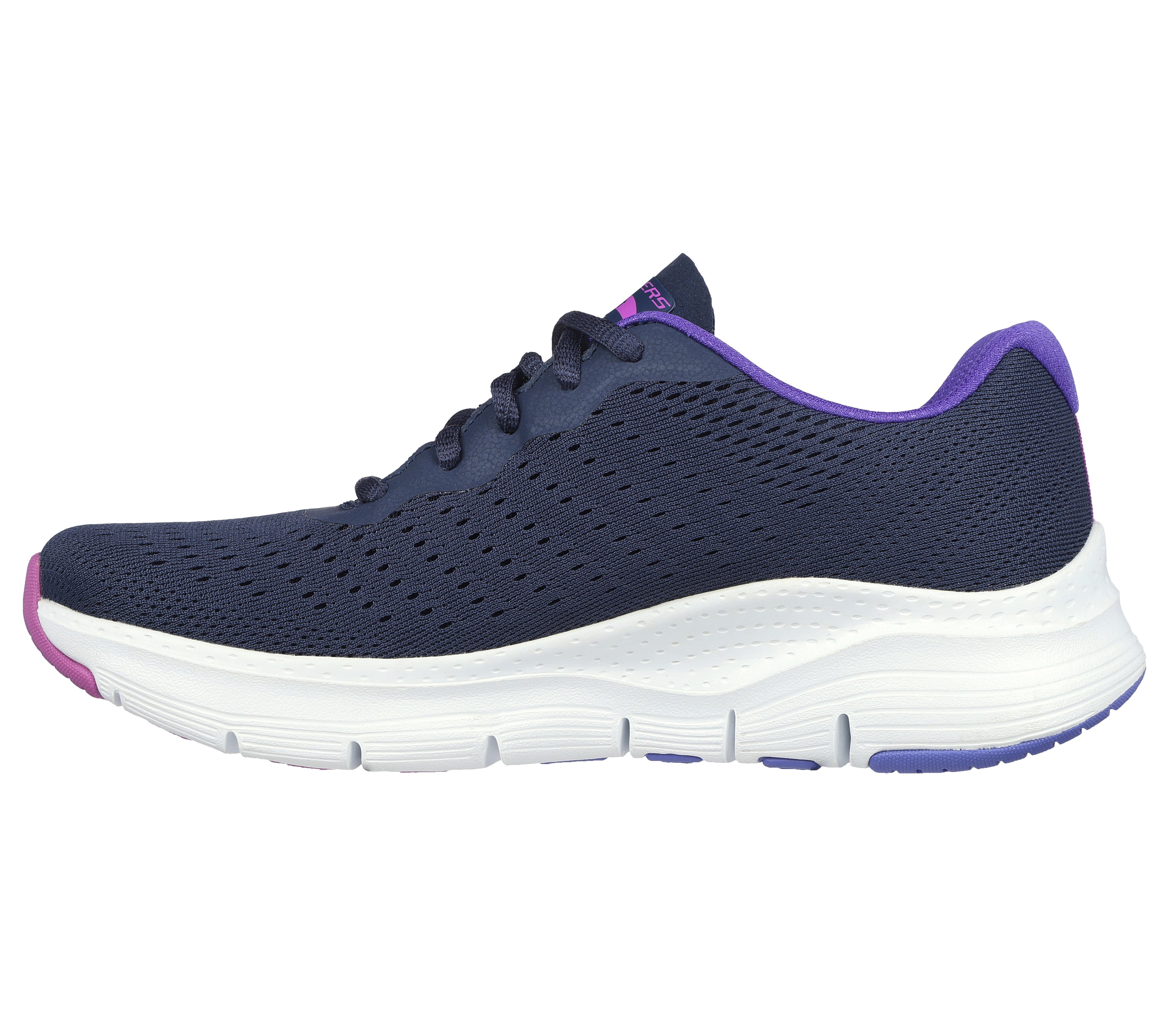 Buy Skechers ARCH FIT INFINITY Lace Up Running Shoes In Navy