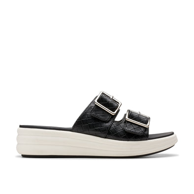 Clarks Drift Buckle Black Woven