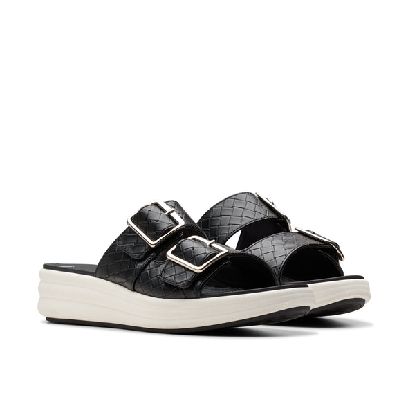 Clarks Drift Buckle Black Woven