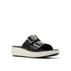 Clarks Drift Buckle Black Woven