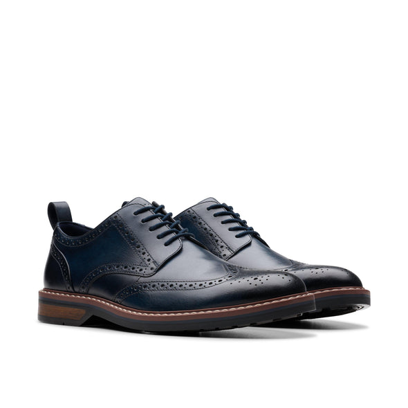 Clarks Aldwin Limit Navy Leather