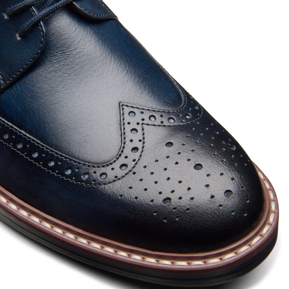 Clarks Aldwin Limit Navy Leather