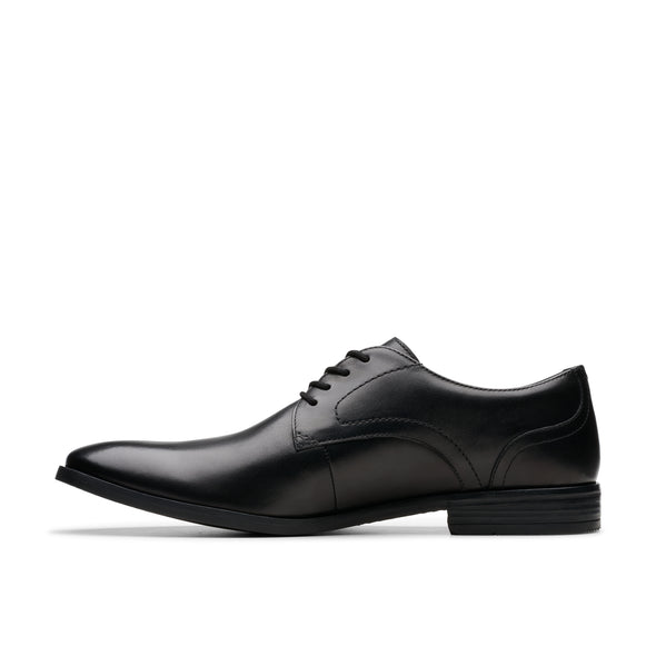 Clarks Brandon Lace Black Leather