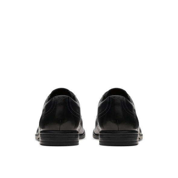 Clarks Brandon Lace Black Leather