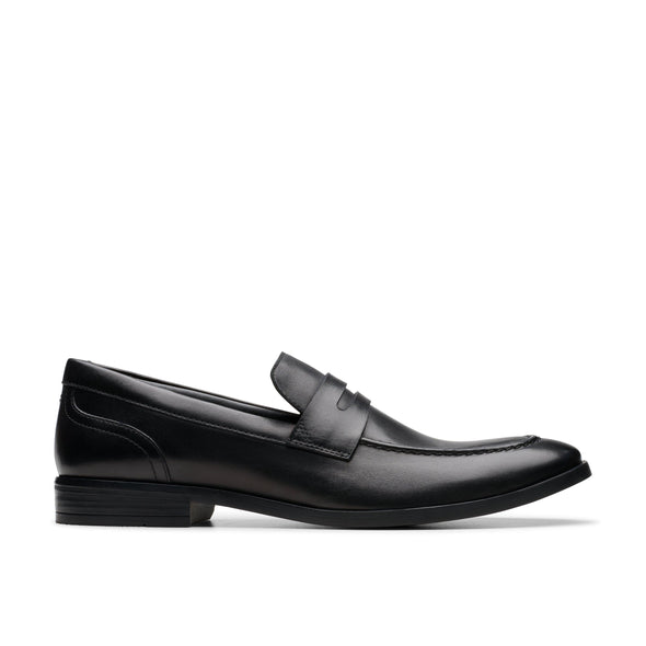 Clarks Brandon Step Black Leather