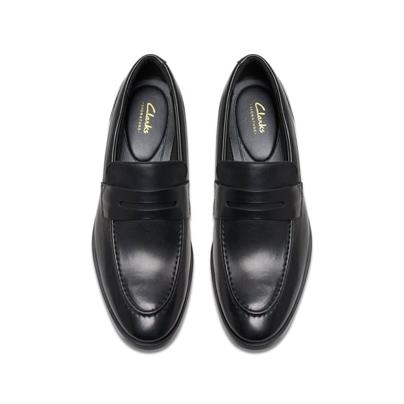 Clarks Brandon Step Black Leather