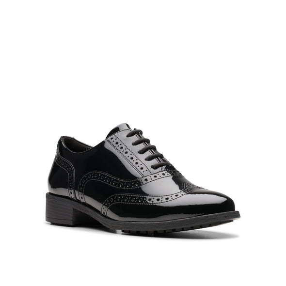 Clarks Havisham Oak Black Patent