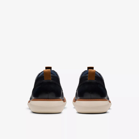 Clarks Brantin Plain Navy Leather