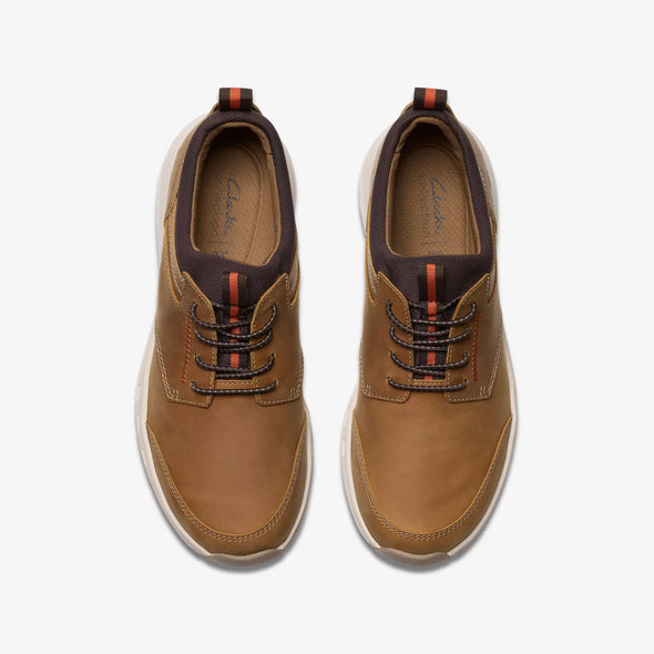 Clarks Motion Trek EZ Dark Tan Leather