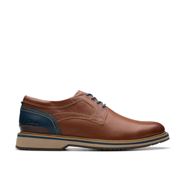 Clarks Monahan Plain Tan Leather