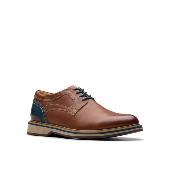 Clarks Monahan Plain Tan Leather