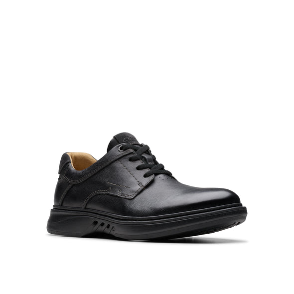 Clarks Un Briley Pace Black Leather - Wide Width