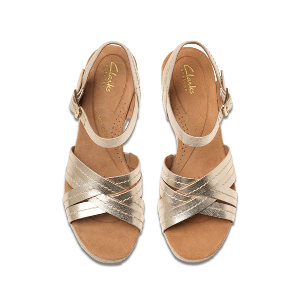 Clarks Sabina Strap Champagne