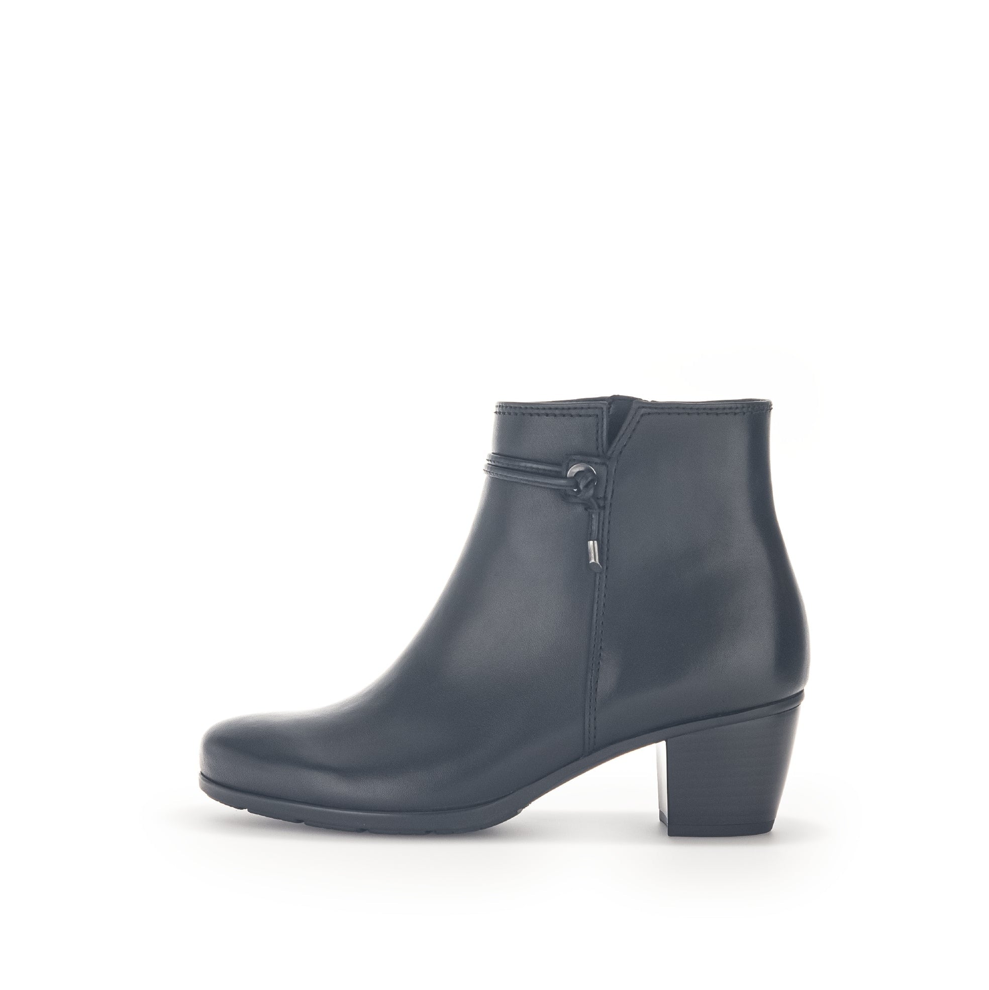 Gabor black leather ankle boots sale