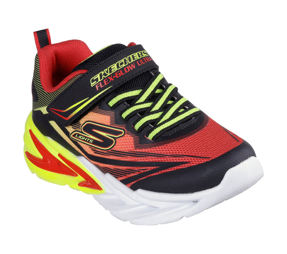 Skechers 400139L Flex - Glow Ultra Black Red