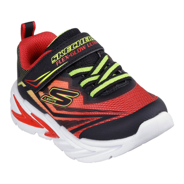 Skechers 400139N S-Lights: Flex-Glow Ultra Black Red