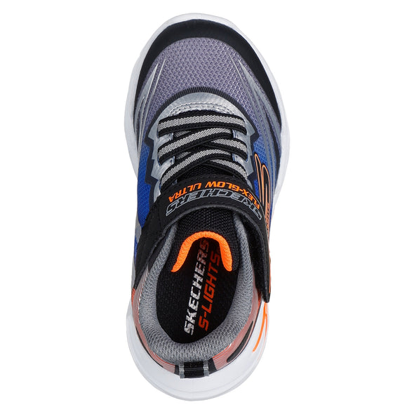 Skechers 400139N S-Lights: Flex-Glow Ultra Black Silver