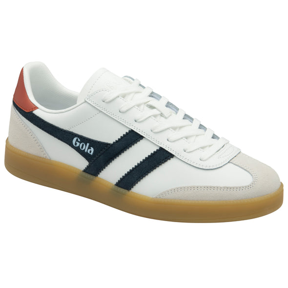 Gola Viper Leather CMB744WU White/Navy/Rust/Gum