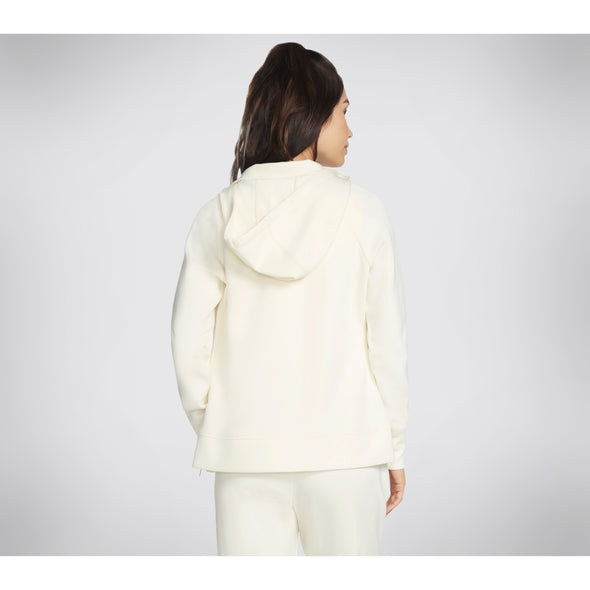 Skechers JA196 Skechluxe Elevate Hooded Jacket Off White