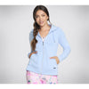 Skechers JA196 Skechluxe Elevate Hooded Jacket Light Blue