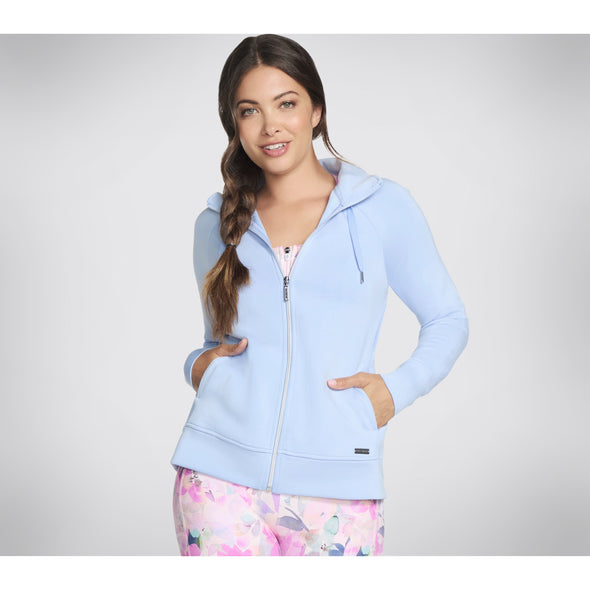 Skechers JA196 Skechluxe Elevate Hooded Jacket Light Blue