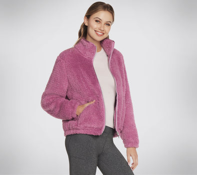 Skechers JA93 Go Snuggle Sherpa Jacket Light Mauve