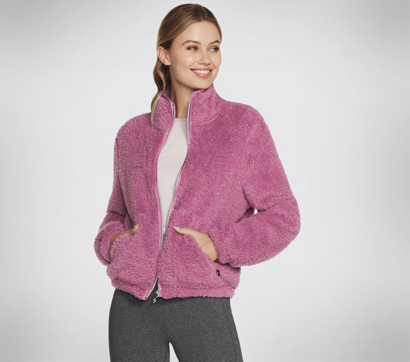 Skechers JA93 Go Snuggle Sherpa Jacket Light Mauve