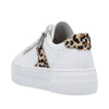 Rieker N4924-81 White/ Leopard Print