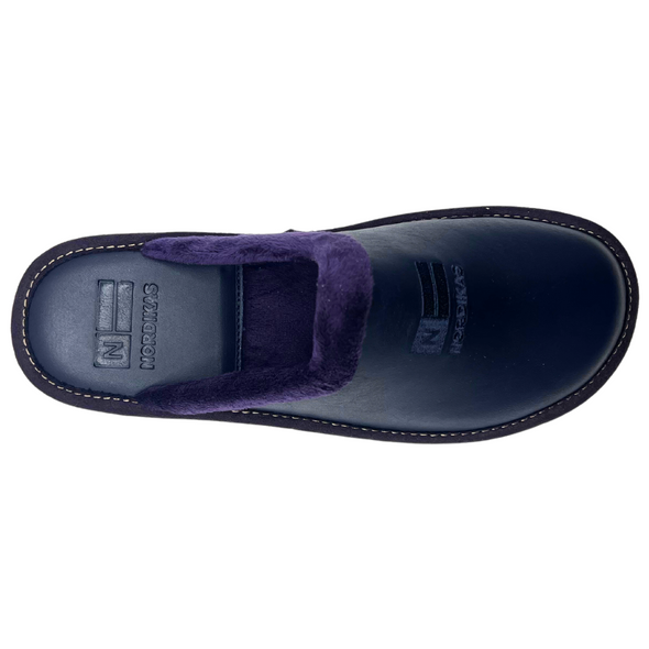 Nordikas 238 - Navy Leather / Purple Trim