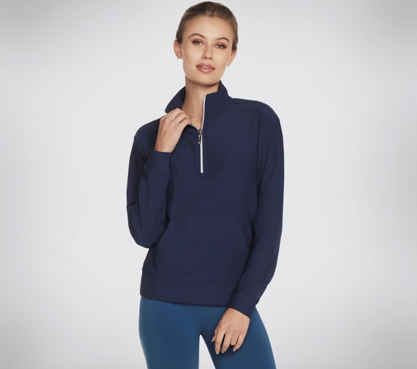 Skechers LT116 GoLuxe Rib 1/4 Zip Navy