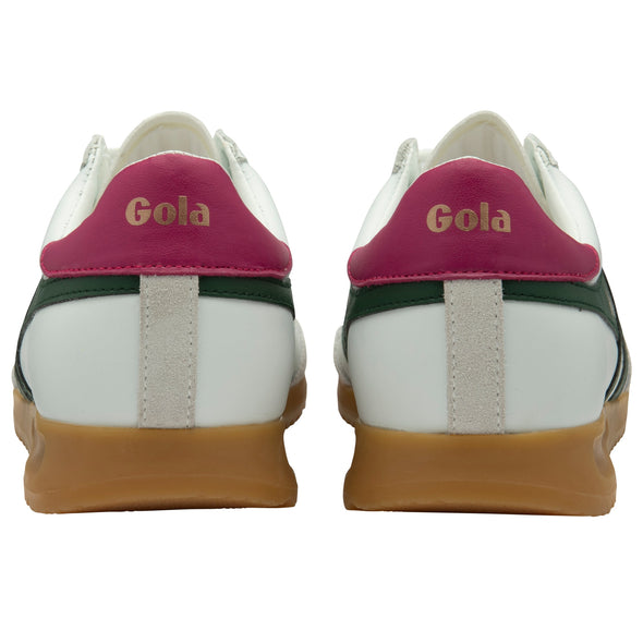 Gola Torpedo Leather CLB622WA White/Evergreen/Fuchsia