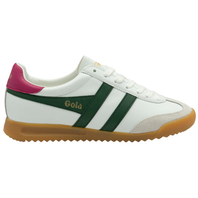 Gola Torpedo Leather CLB622WA White/Evergreen/Fuchsia