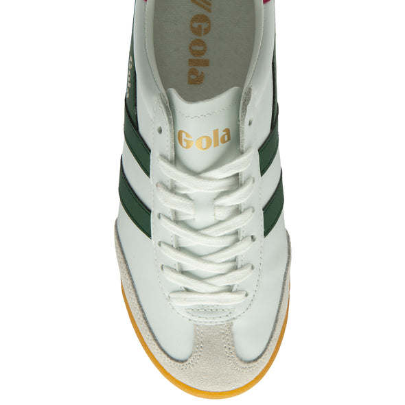 Gola Torpedo Leather CLB622WA White/Evergreen/Fuchsia