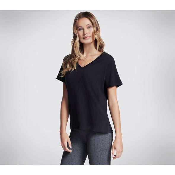 Skechers TP130 Pima V-Neck Tee Black