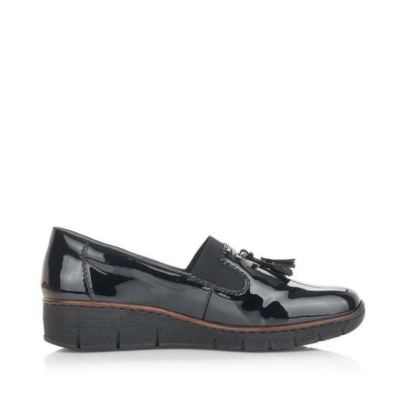 Rieker 53751-00 Black Patent