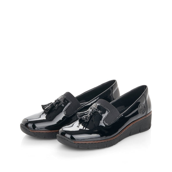 Rieker 53751-00 Black Patent